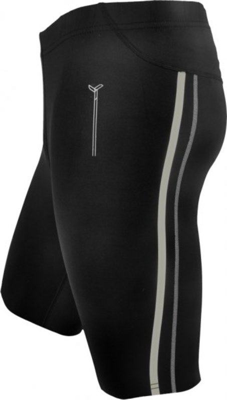 Pánske krátke bežecké nohavice Silvini Lambro MP614 black