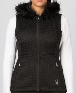 Vesta Spyder Women `s Major Cable Core Sweater Vest 158276-001