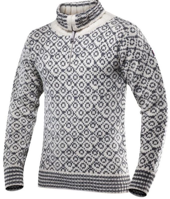 Sveter Devold Svalbard sweater zips neck 396-410 020