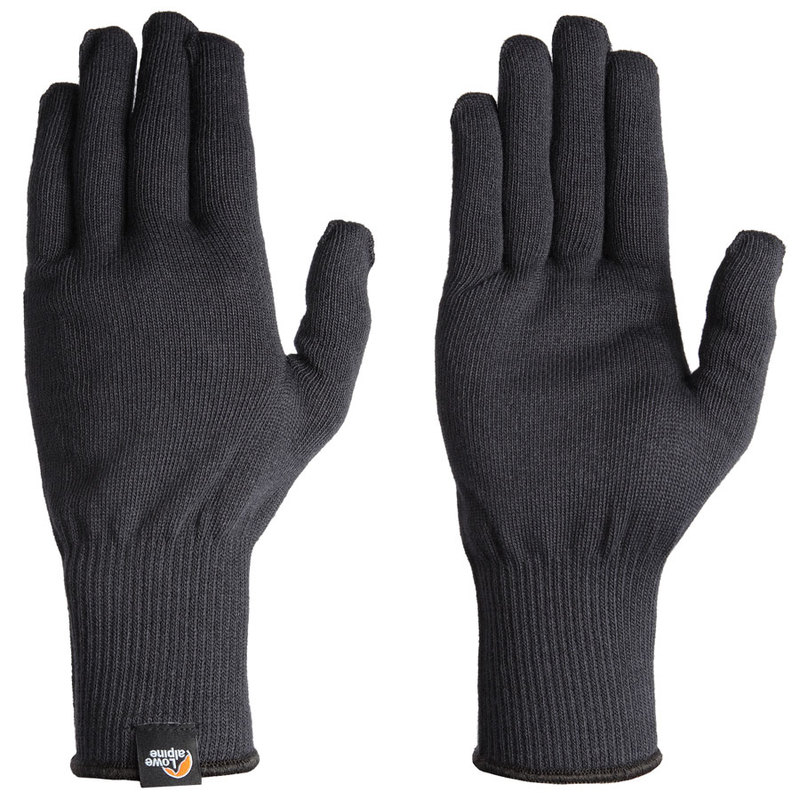 Rukavice Lowe Alpine Stretch Knit Glove čierne
