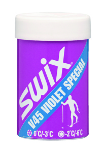 Bežecký vosk Swix pevný vosk V 45 fialový special