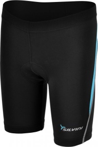 Detské cyklistické nohavice Silvini Basento CP486 black-blue