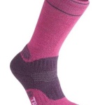 Ponožky Bridgedale WoolFusion Trekker CuPED Women's berry / plum 352