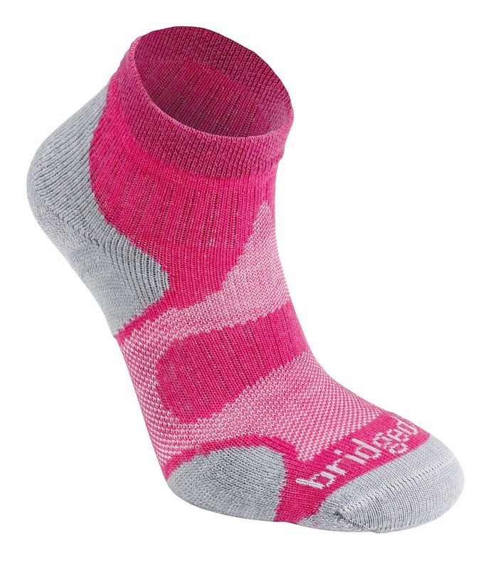 Ponožky Bridgedale CoolFusion Multisport Women’s raspberry/grey/316