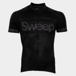 Cyklistický dres Sweep Classic D002 - čierna / šedá