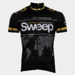 Cyklistický dres Sweep Classic D002 - čierna