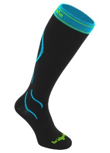 Ponožky Bridgedale Compression Ski 007 black / blue