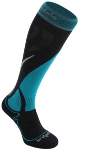 Ponožky Bridgedale Vertige Mid Women’s 004 gunmetal / turquoise