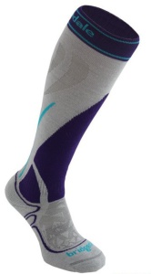 Ponožky Bridgedale Vertige Mid Women’s 005 silver / purple