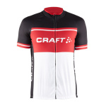 Cyklodres CRAFT Classic Logo 1903296-9430 - čierna s červenou