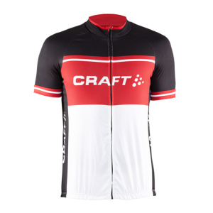 Cyklodres CRAFT Classic Logo 1903296-9430 – čierna s červenou