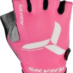 Detské cyklistické rukavice Silvini Team UA405 dark pink