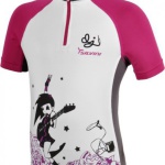 Detský cyklistický dres Silvini Cavone CD394K white-purple