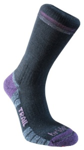 Ponožky Bridgedale WoolFusion Trail Women’s 016 black / purple