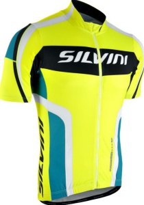Pánsky cyklistický dres Silvini Lemmy MD603 neon-ocean