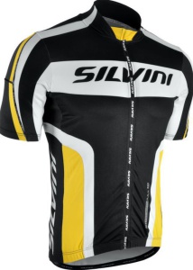 Pánsky cyklistický dres Silvini Lemmy MD603 black-yellow