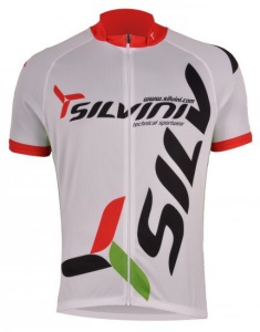 Pánsky cyklistický dres Silvini Team MD257 white