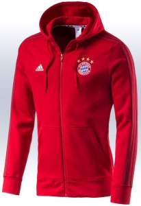 Mikina adidas FC Bayern Mnichov Hood Zips AA1743