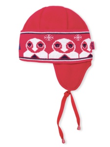 Detská pletená čiapka Kama B50 104 červená