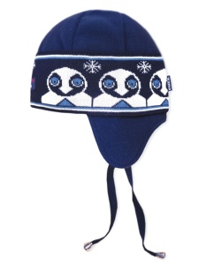 Detská pletená čiapka Kama B50 108 tmavo modrá