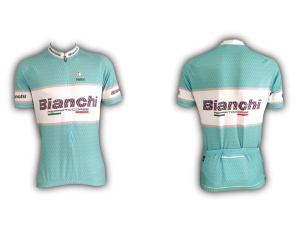 Dres Bianchi Team Carbon Short Sleeve Celeste Jersey C9511112-17