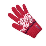 Detské pletené rukavice Kama RB10 104 červená