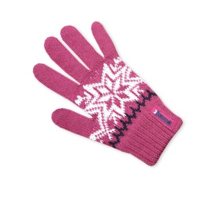 Detské pletené rukavice Kama RB10 114 ružová