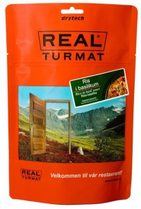 Real Turmat Ryža v bazalkové omáčke (vegetariánske), 141 g