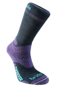 Ponožky Bridgedale WoolFusion Trekker Women’s black/purple/016