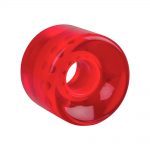 WORKER Průhledné kolečko na penny board 60*45 mm červená