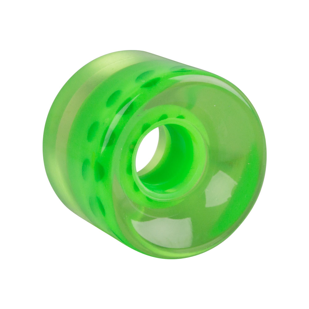 WORKER Průhledné kolečko na penny board 60*45 mm zelená
