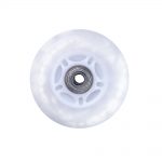 inSPORTline Svítící kolečko na inline brusle PU 76*24 mm s ABEC 7 ložisky biela