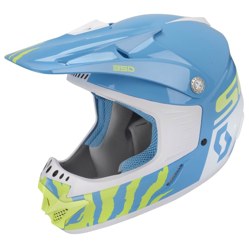 Scott MOTO 350 Race Kids blue-white – S (47-48)
