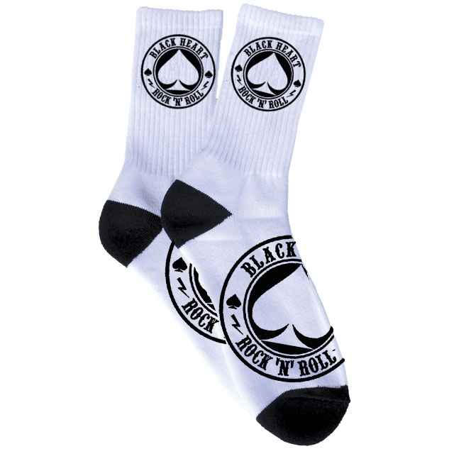 BLACKHEART Ace Of Spades Socks biela – 8-9