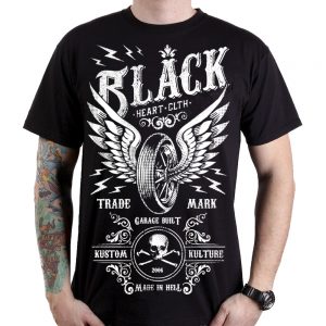 BLACKHEART Moto Wings čierna – XL