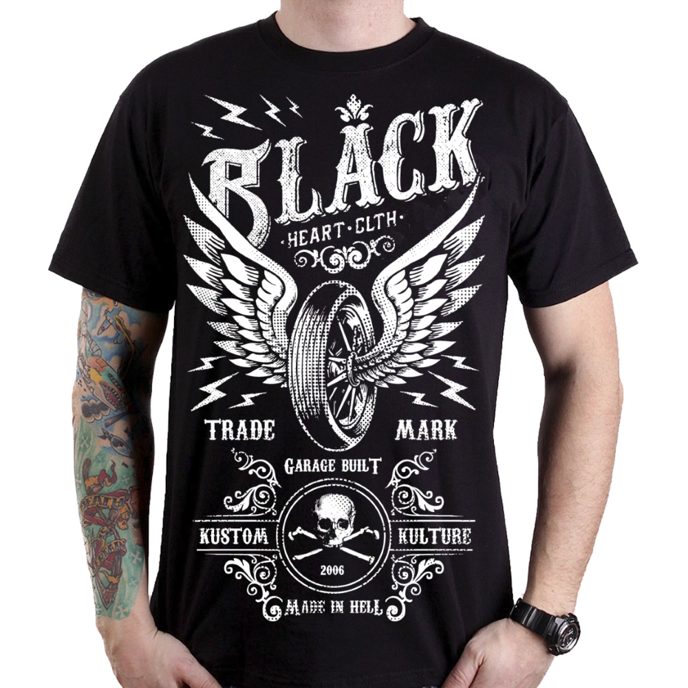 BLACKHEART Moto Wings čierna – XXL