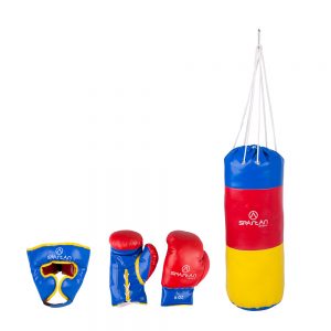 Spartan Boxovací set – pytel 1 kg + chránič hlavy + rukavice