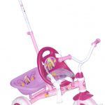Barbie Dětská Barbie tříkolka s vodící tyčí