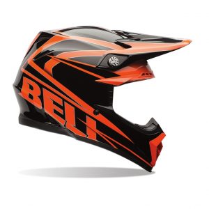 Bell Moto-9 oranžovo-čierna – S (55-56)