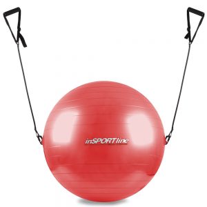 inSPORTline lopta s úchytkami 55 cm červená