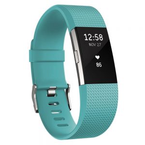 Fitbit Charge 2 Teal Silver L