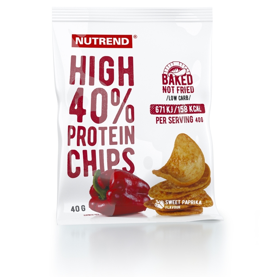 Nutrend High Protein Chips 6x40g soľ