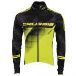 Crussis cyklistická bunda CRUSSIS čierna-fluo žltá - M