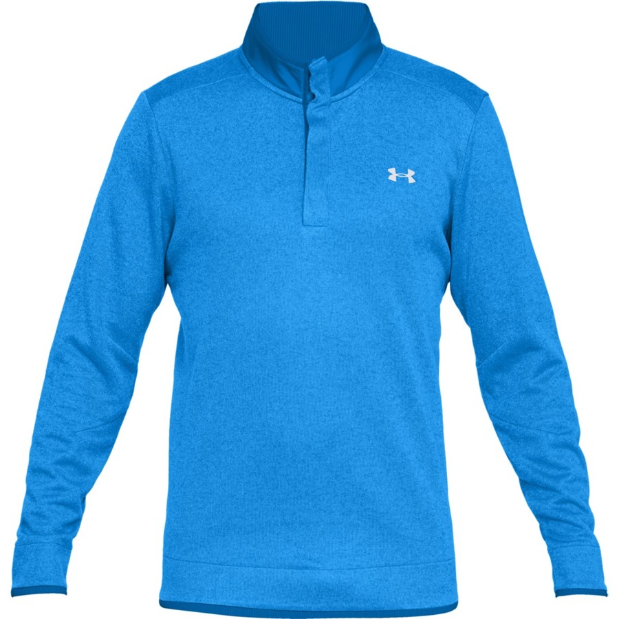 Under Armour Storm SF Heather Snap Mock Blue Circuit / Blue Circuit / White – S