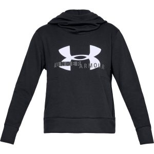 Under Armour Cotton Fleece Sportstyle Logo Hoodie Black / White / Graphite – S
