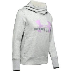 Under Armour Cotton Fleece Sportstyle Logo Hoodie Mod Gray Light Heather – XS