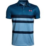 Under Armour Tour Tips Engineered Polo Petrol Blue - YM