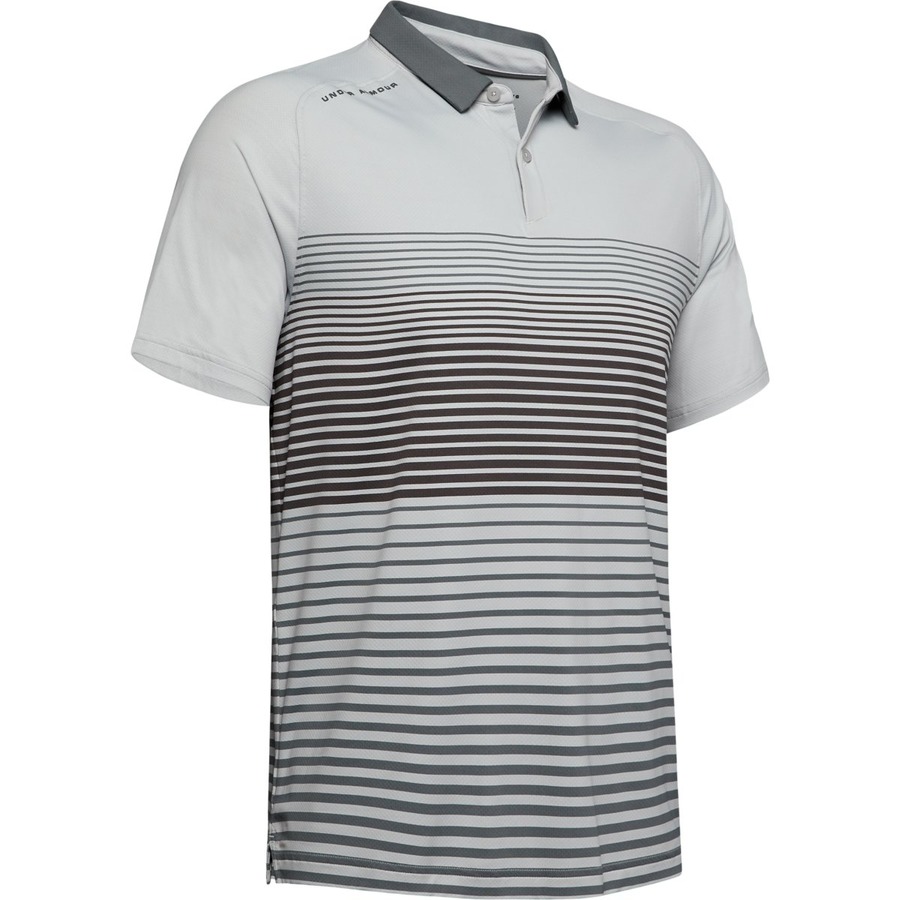 Under Armour Iso-Chill Power Play Polo Mod Gray – L