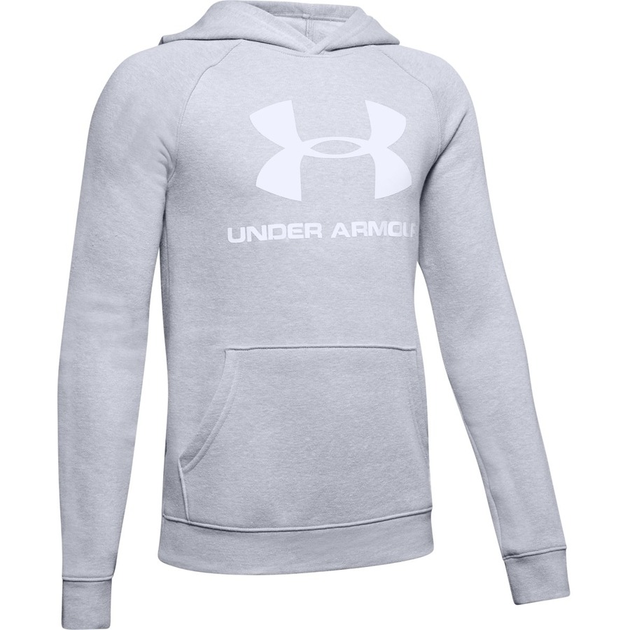 Under Armour Rival Logo Hoodie Mod Gray Light Heather – YL