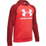 Under Armour Rival Logo Hoodie Martian Red - YM